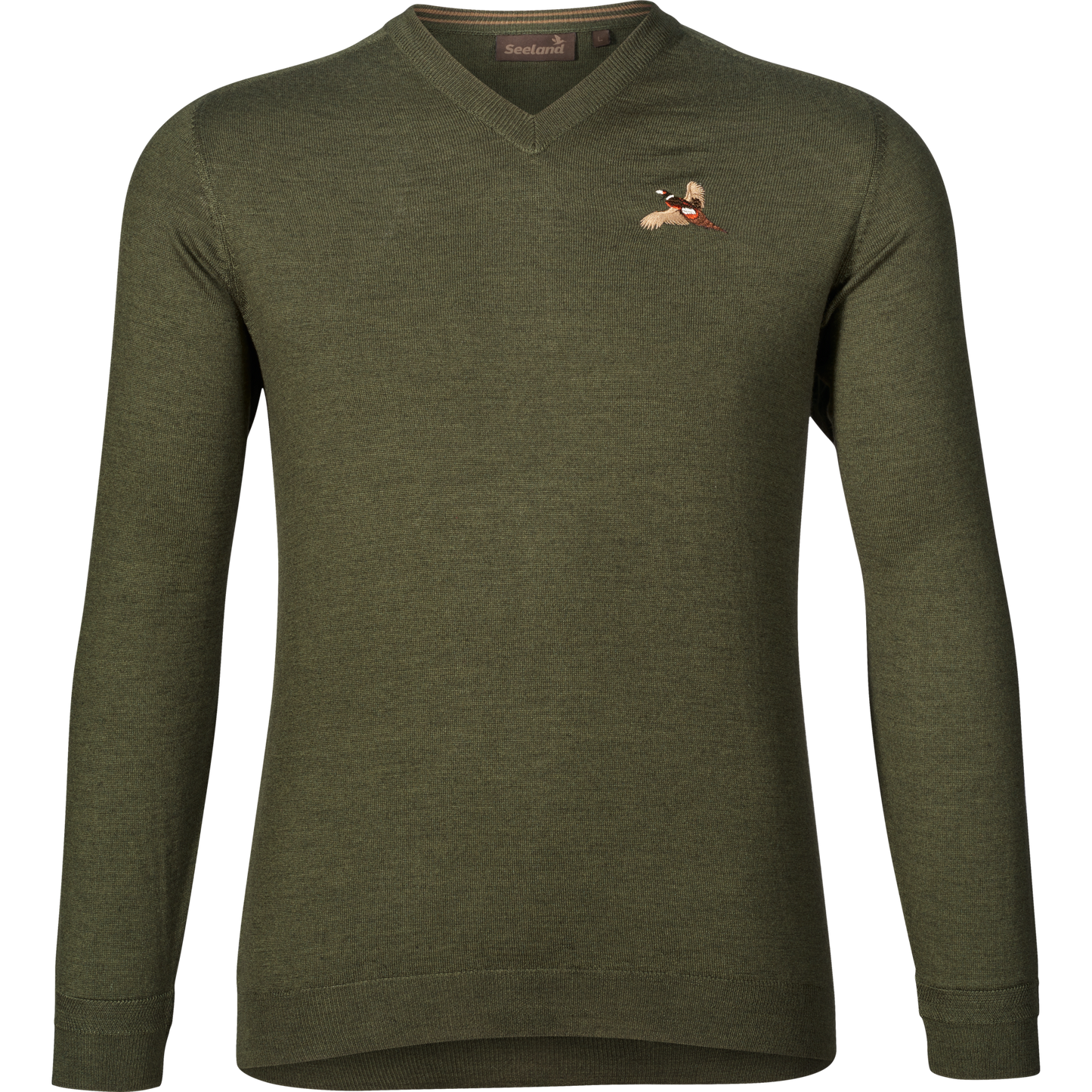 Pullover V-neck Seeland - Classic Green